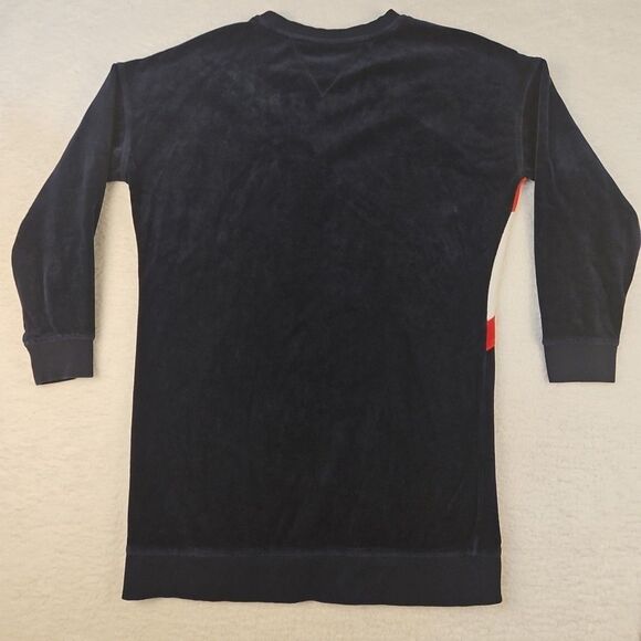 Tommy Hilfiger Sport Dropped-Shoulder Crewneck Velour Sweater Dress Womens Med - Picture 7 of 7